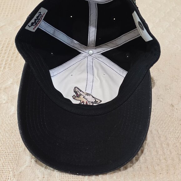 Women\'s Arizona Coyotes Logo NHL Official White Black Glitter Baseball Hat main image 5